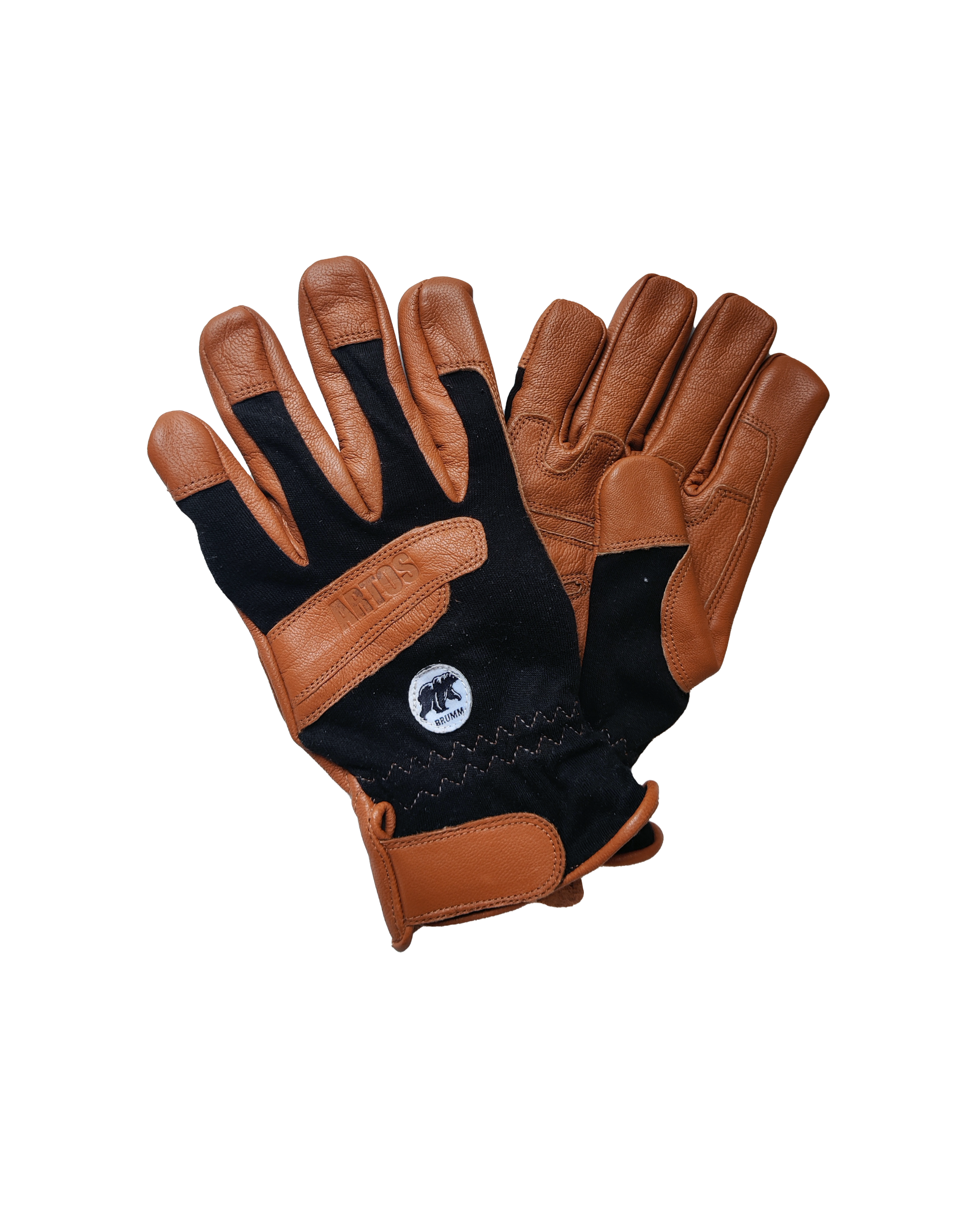BRUMM - Handschuhe Leder braun dick